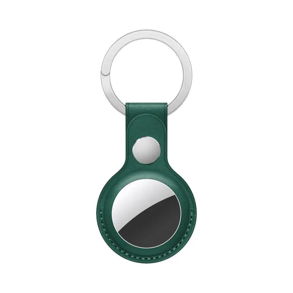Porte-clés AirTag en Cuir PU (7) Vert