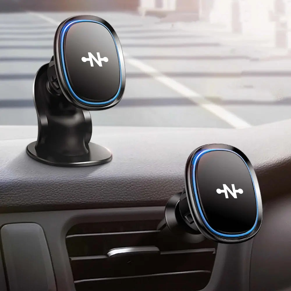 Support Smartphone Magnétique pour Voiture CONNECT MC-SV01 avec 2 Fixations Noir