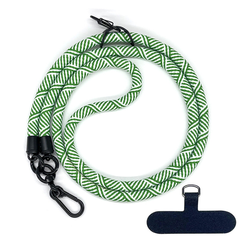 Cordon de téléphone en corde d’escalade 10 mm avec joint, bandoulière réglable pour téléphone portable et appareil photo, sangle anti-perte pour le cou