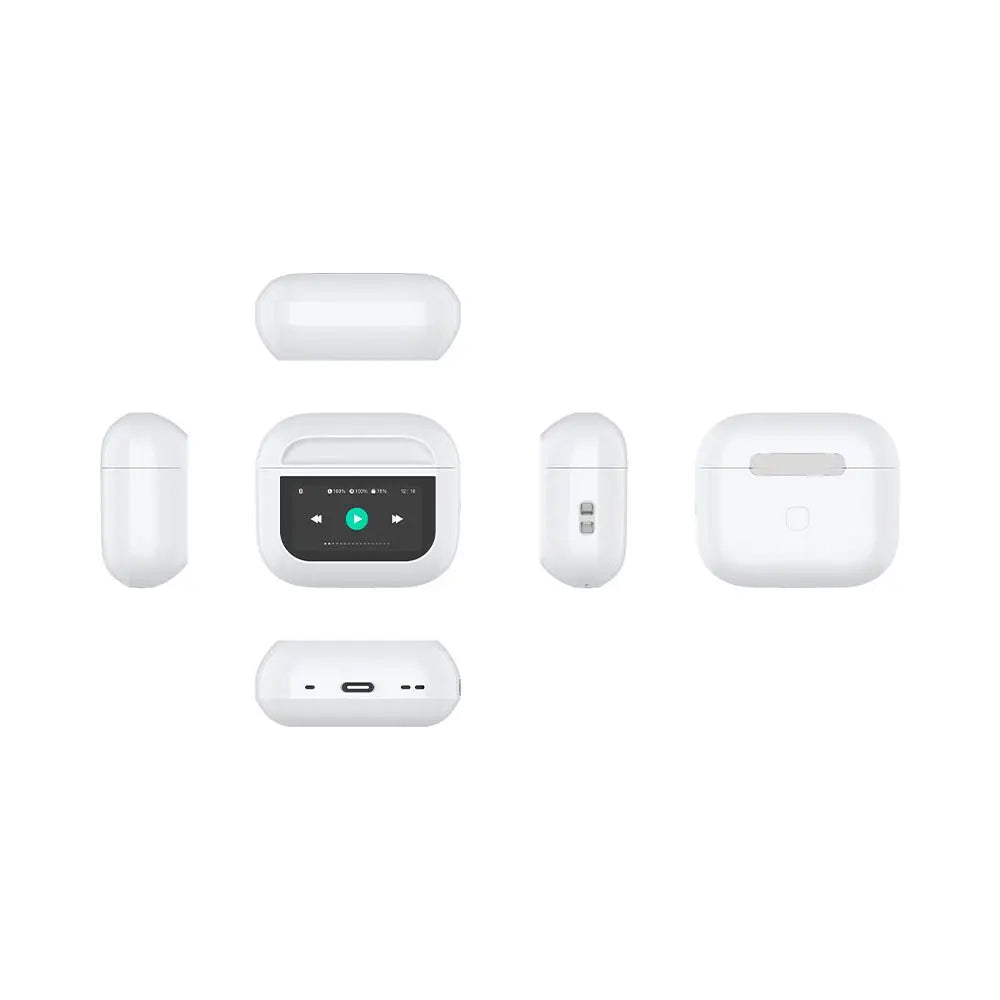 Écouteurs Bluetooth Apro-02 avec Écran Tactile (BT 5.3) Blanc