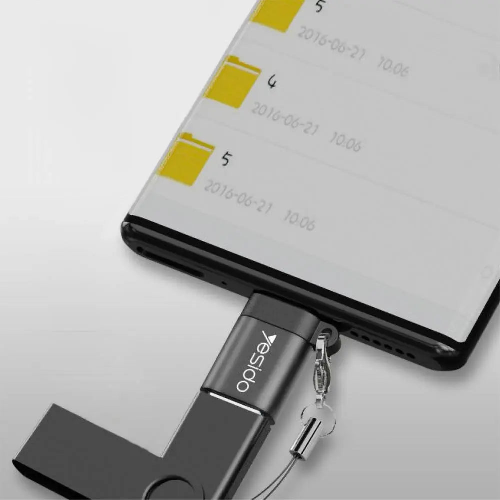 Adaptateur OTG USB Femelle vers USB-C Mâle Yesido GS06