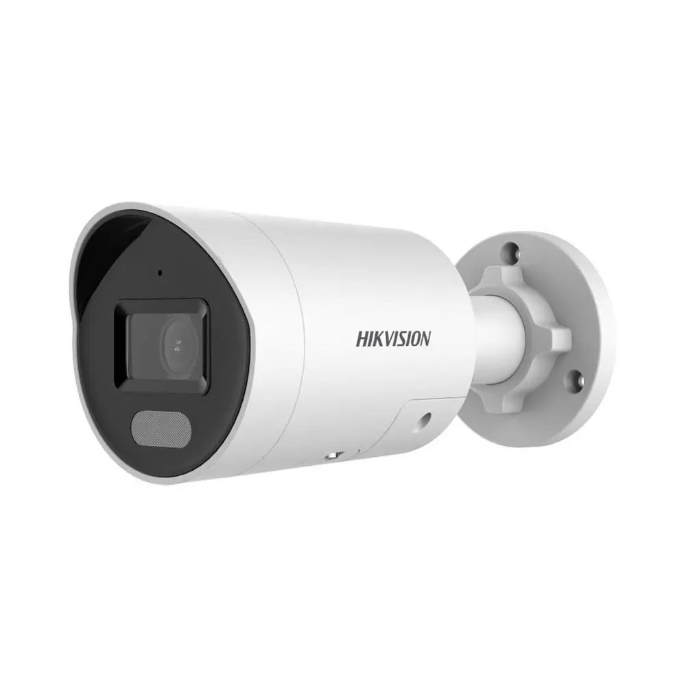 Caméra de Surveillance IA Hikvision DS-2CD2047G2-LU/SL (4mm) Mini Bullet 4MP ColorVu & AcuSense Blanc