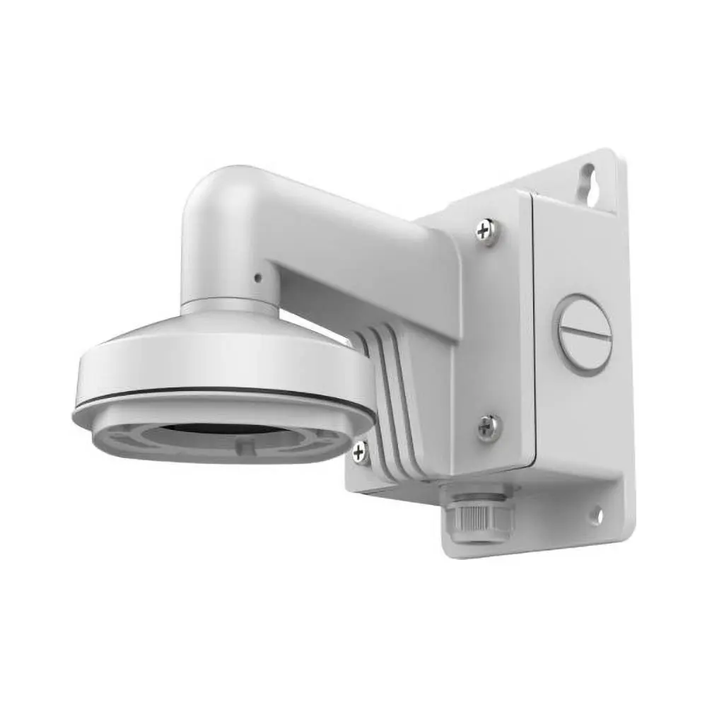 Support Mural pour Caméra de Surveillance Hikvision Dome DS-1272ZJ-120B avec Boite de Jonction Blanc