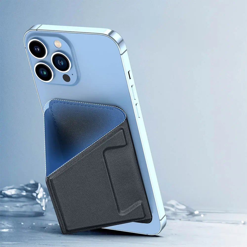 Support Smartphone Magnétique Dux Ducis Magnetic Wallet Stand iPhone 12, 13, 14 & 15 Series avec MagSafe Noir