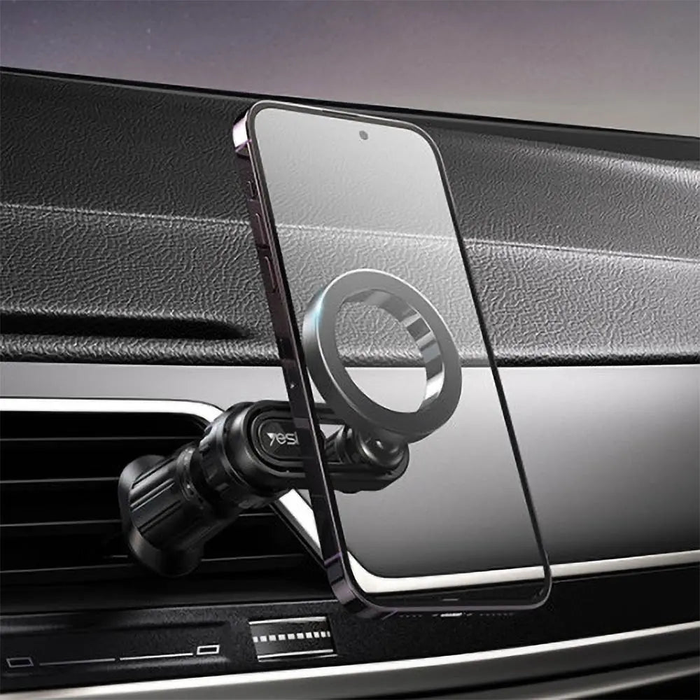 Support Smartphone Magnétique pour Voiture Yesido C157 MagSafe (Grille d'Aération) Noir