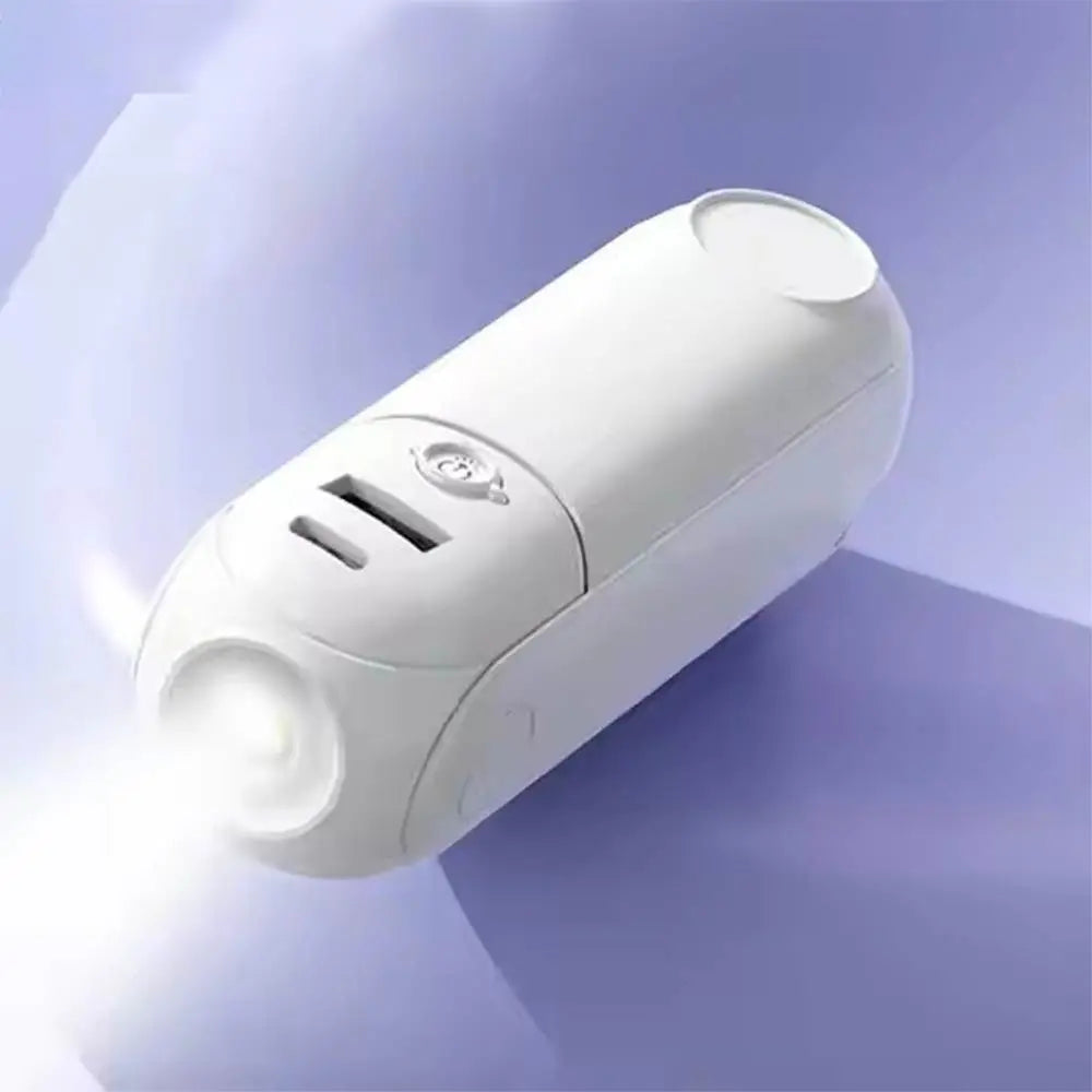 Batterie Externe Power Bank avec Mini Ventilateur et Support 2400mAh Blanc