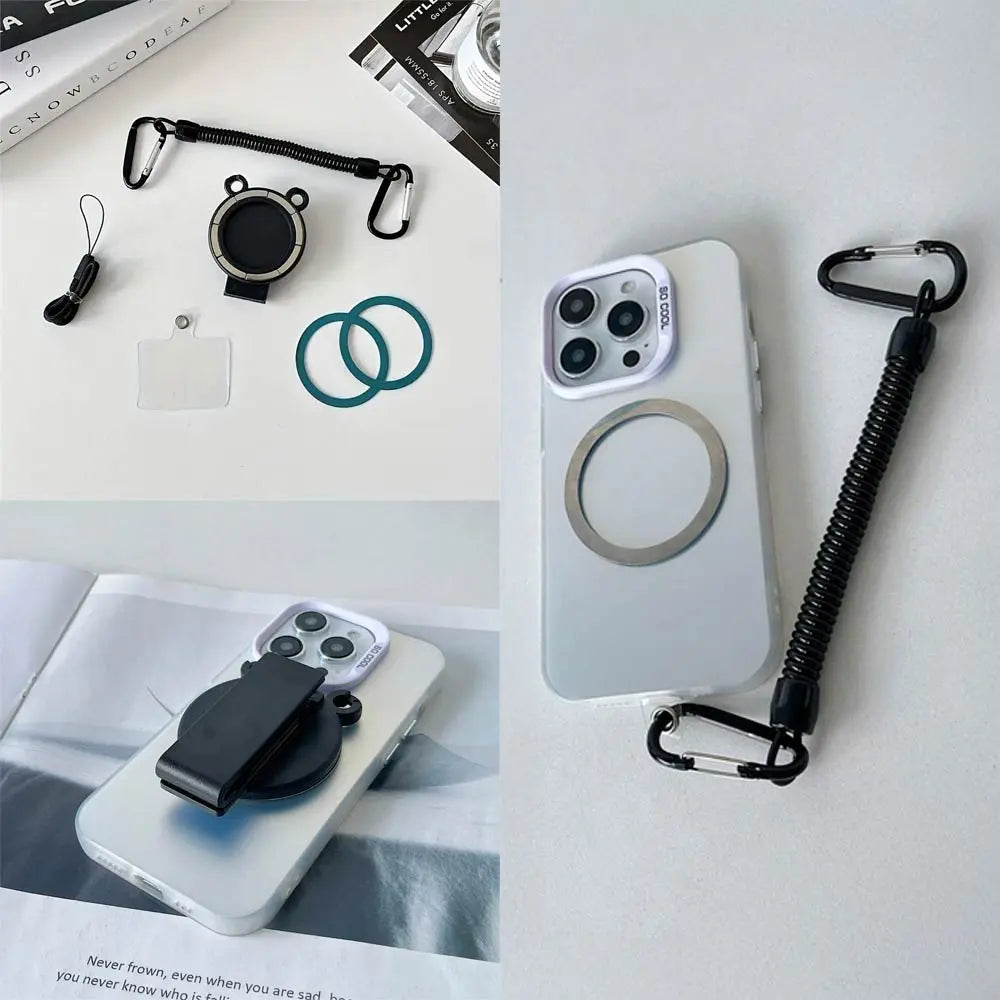 Support Smartphone Magnétique Attache Ceinture Noir