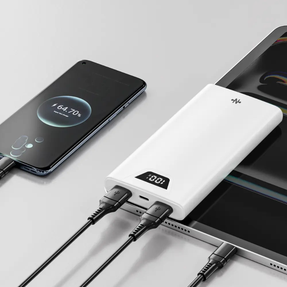 Batterie Externe Power Bank CONNECT MC-BE10B01 10000mAh Blanc