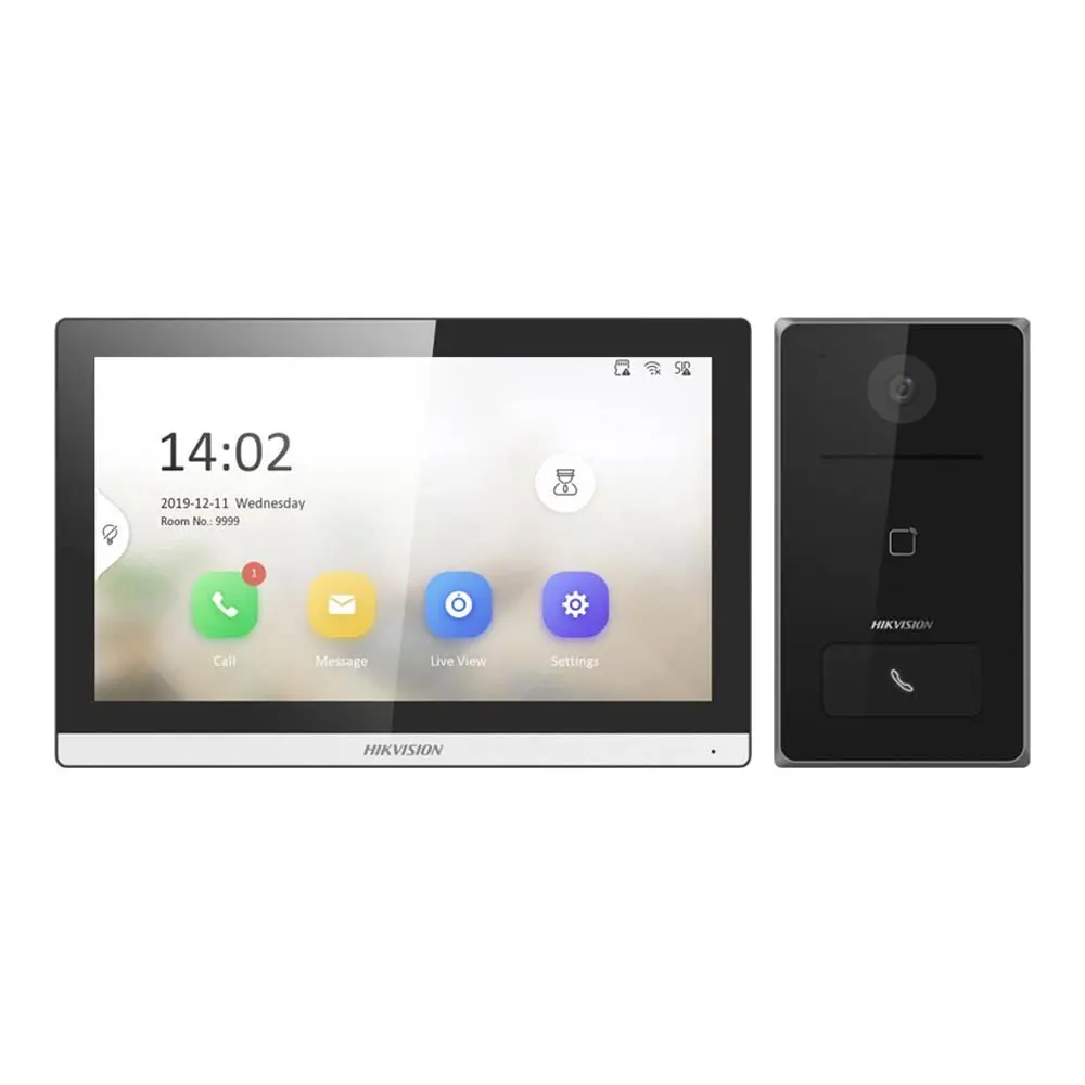 Interphone Vidéo Hikvision DS-KIS608-P IP Video Intercom Kit (PoE)