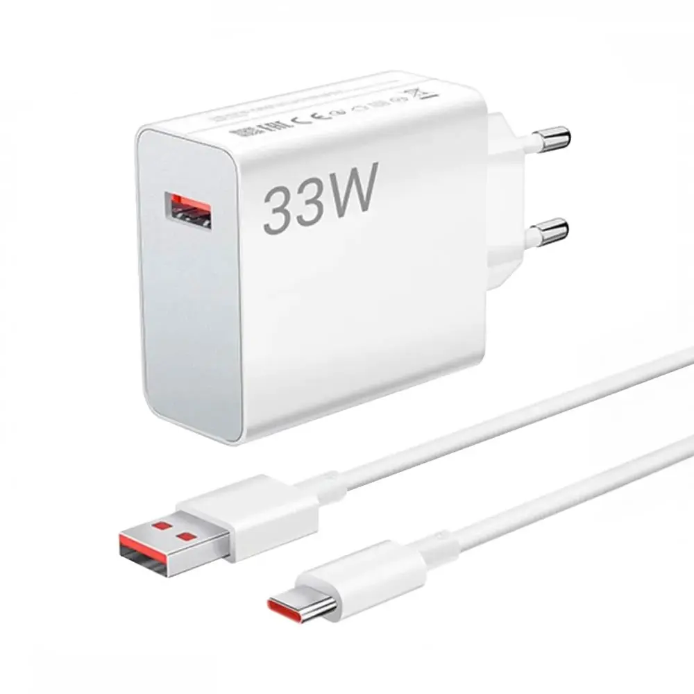 Chargeur Secteur USB Xiaomi BHR9956EU avec Câble USB-C 33W Blanc