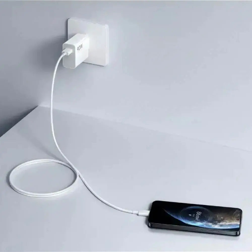 Chargeur Secteur USB Xiaomi avec Câble USB-C Hypercharge Combo 90W Blanc