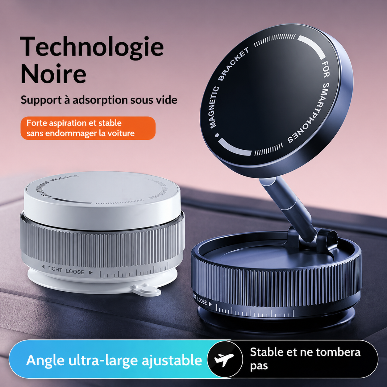 Support chargeur de téléphone magnétique de bureau et de voiture, pratique pour la navigation