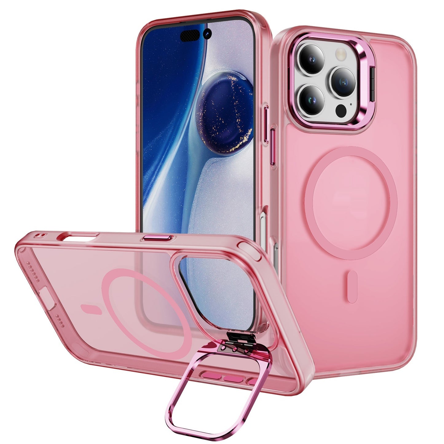 Coque de téléphone magnétique avec support d’objectif (lentille)