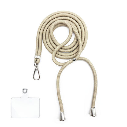 Cordon bandoulière en nylon 6 mm avec autocollants pour coque de téléphone