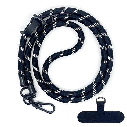 Cordon de téléphone en corde d’escalade 10 mm avec joint, bandoulière réglable pour téléphone portable et appareil photo, sangle anti-perte pour le cou