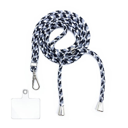 Cordon bandoulière en nylon 6 mm avec autocollants pour coque de téléphone