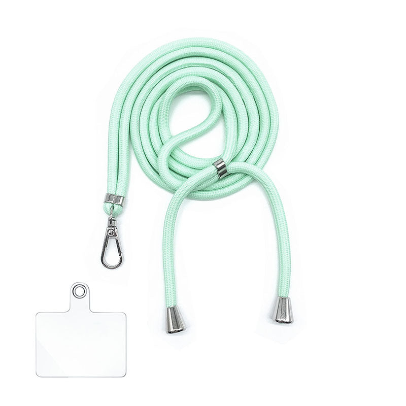 Cordon bandoulière en nylon 6 mm avec autocollants pour coque de téléphone