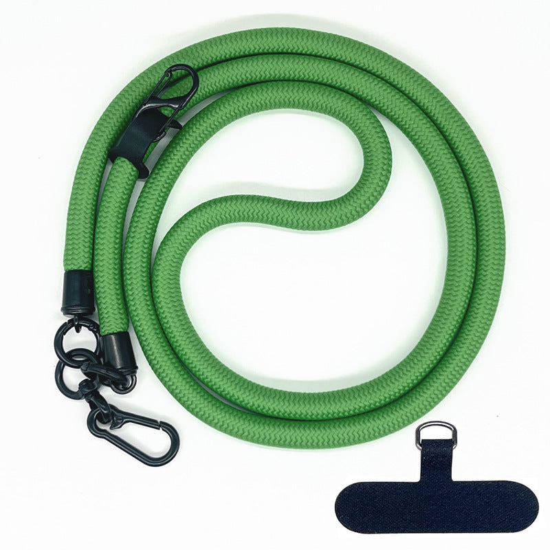 Cordon de téléphone en corde d’escalade 10 mm avec joint, bandoulière réglable pour téléphone portable et appareil photo, sangle anti-perte pour le cou