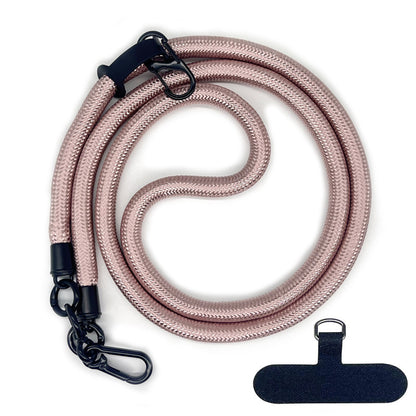 Cordon de téléphone en corde d’escalade 10 mm avec joint, bandoulière réglable pour téléphone portable et appareil photo, sangle anti-perte pour le cou