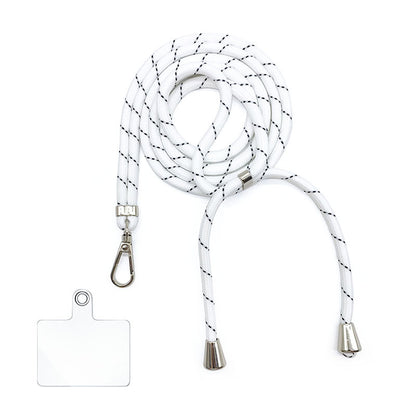 Cordon bandoulière en nylon 6 mm avec autocollants pour coque de téléphone