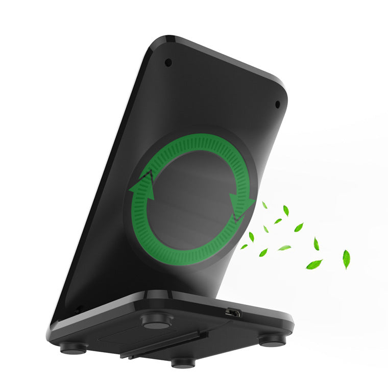 Chargeur sans fil F18 avec ventilateur, charge rapide verticale