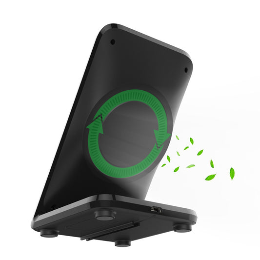 Chargeur sans fil F18 avec ventilateur, charge rapide verticale