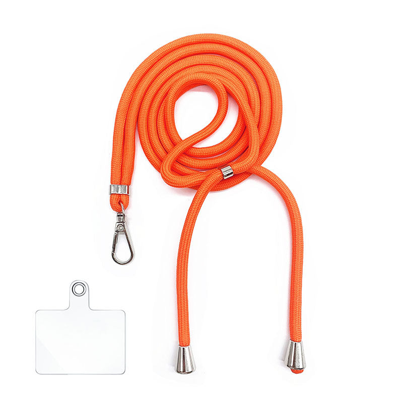 Cordon bandoulière en nylon 6 mm avec autocollants pour coque de téléphone