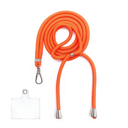Cordon bandoulière en nylon 6 mm avec autocollants pour coque de téléphone