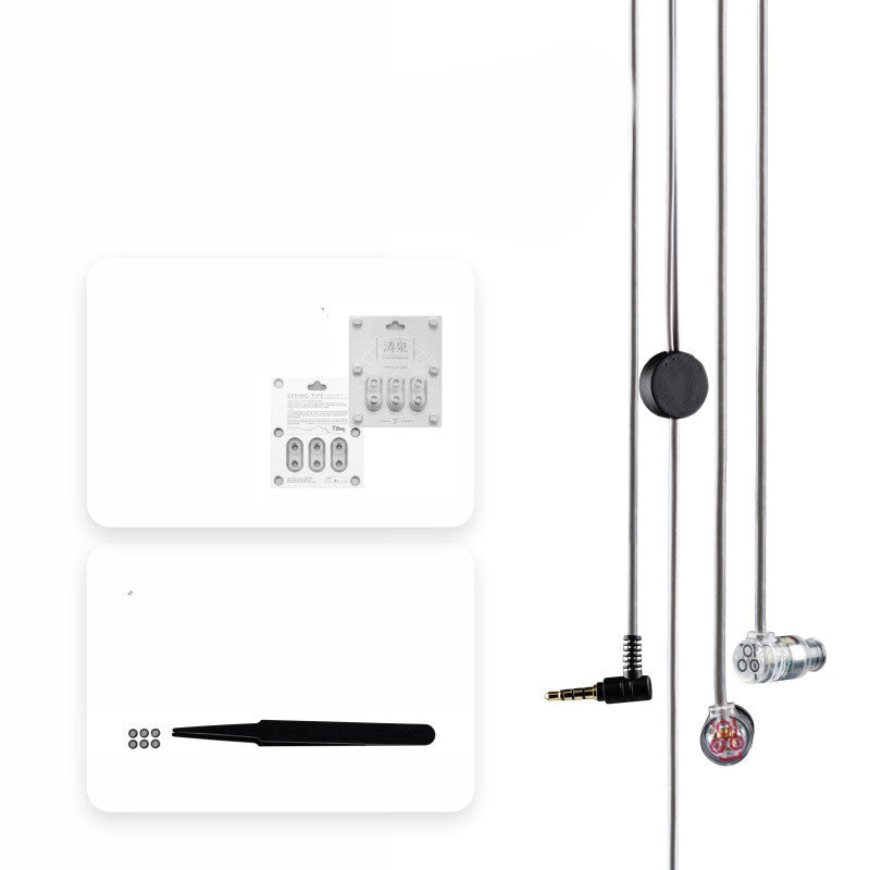 Écouteurs intra-auriculaires HiFi à micro avec transducteur dynamique micro-bobine