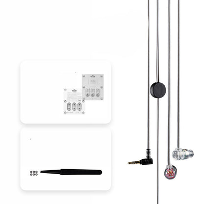 Écouteurs intra-auriculaires HiFi à micro avec transducteur dynamique micro-bobine