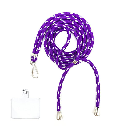 Cordon bandoulière en nylon 6 mm avec autocollants pour coque de téléphone