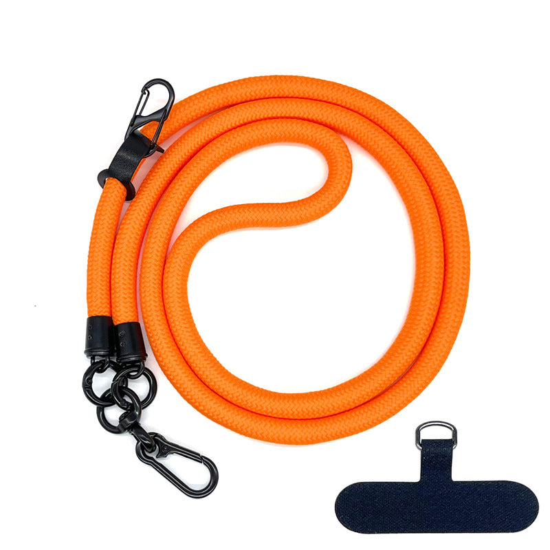 Cordon de téléphone en corde d’escalade 10 mm avec joint, bandoulière réglable pour téléphone portable et appareil photo, sangle anti-perte pour le cou