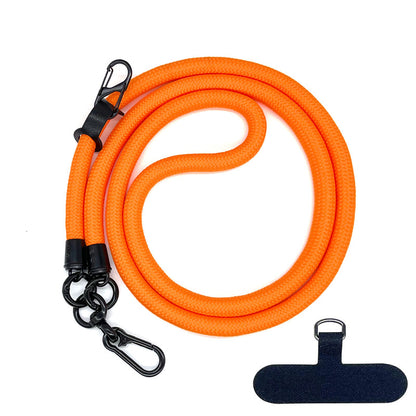 Cordon de téléphone en corde d’escalade 10 mm avec joint, bandoulière réglable pour téléphone portable et appareil photo, sangle anti-perte pour le cou
