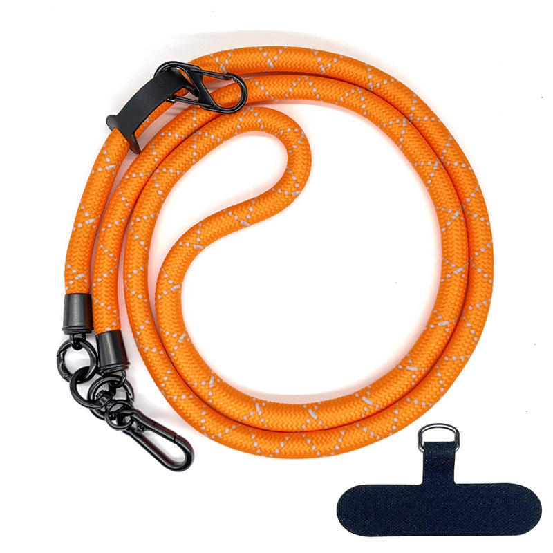 Cordon de téléphone en corde d’escalade 10 mm avec joint, bandoulière réglable pour téléphone portable et appareil photo, sangle anti-perte pour le cou