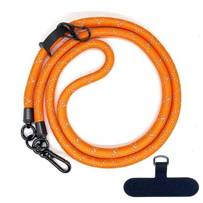 Cordon de téléphone en corde d’escalade 10 mm avec joint, bandoulière réglable pour téléphone portable et appareil photo, sangle anti-perte pour le cou
