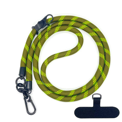 Cordon de téléphone en corde d’escalade 10 mm avec joint, bandoulière réglable pour téléphone portable et appareil photo, sangle anti-perte pour le cou