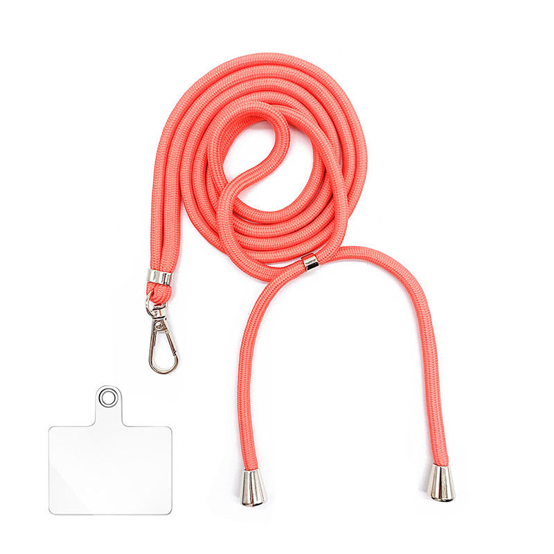 Cordon bandoulière en nylon 6 mm avec autocollants pour coque de téléphone