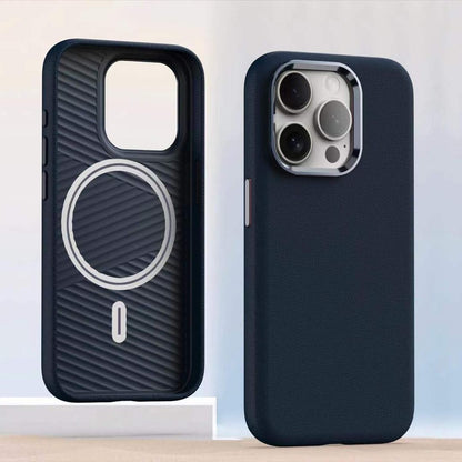 Coque magnétique en cuir uni premium
