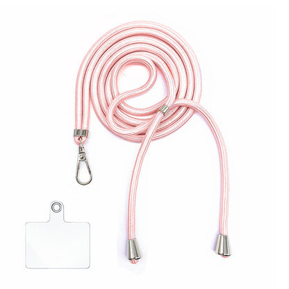 Cordon bandoulière en nylon 6 mm avec autocollants pour coque de téléphone
