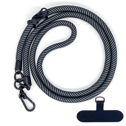 Cordon de téléphone en corde d’escalade 10 mm avec joint, bandoulière réglable pour téléphone portable et appareil photo, sangle anti-perte pour le cou
