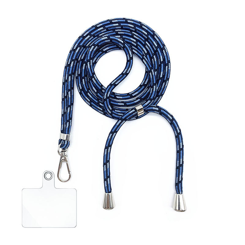Cordon bandoulière en nylon 6 mm avec autocollants pour coque de téléphone