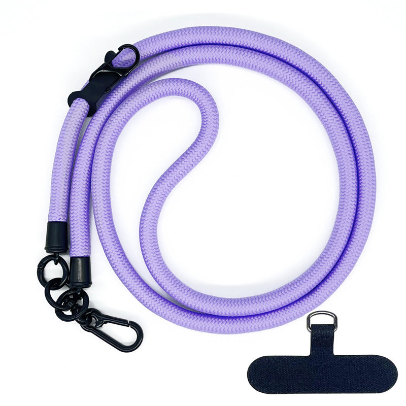 Cordon de téléphone en corde d’escalade 10 mm avec joint, bandoulière réglable pour téléphone portable et appareil photo, sangle anti-perte pour le cou