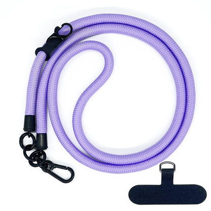 Cordon de téléphone en corde d’escalade 10 mm avec joint, bandoulière réglable pour téléphone portable et appareil photo, sangle anti-perte pour le cou