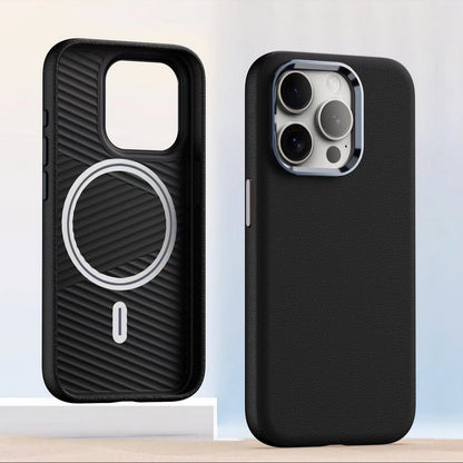 Coque magnétique en cuir uni premium