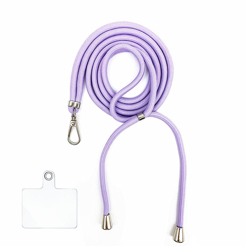 Cordon bandoulière en nylon 6 mm avec autocollants pour coque de téléphone