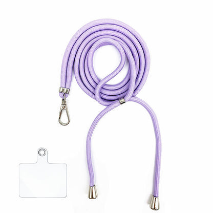 Cordon bandoulière en nylon 6 mm avec autocollants pour coque de téléphone