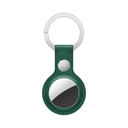 Porte-clés AirTag en Cuir PU (7) Vert