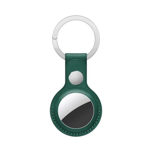 Porte-clés AirTag en Cuir PU (7) Vert