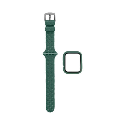 Protection Silicone pour Apple Watch 38mm avec Bracelet Boucle Vert Aurore