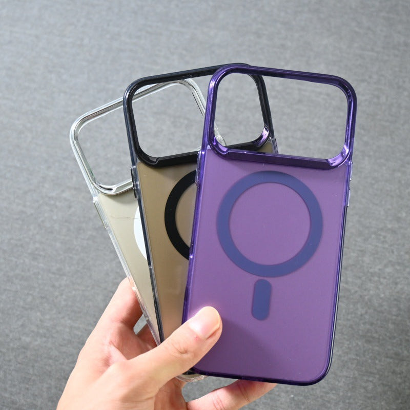 Coque de téléphone portable électroplaquée anti-empreintes, portable